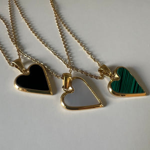 Gold heart necklace