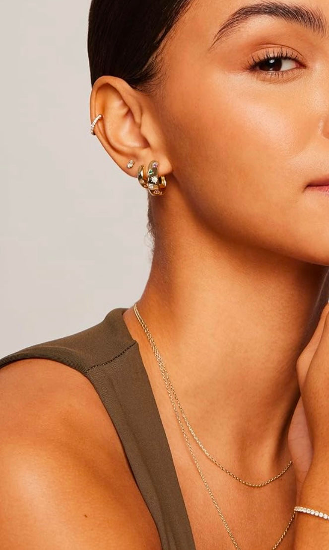 Multicolor stone Huggies