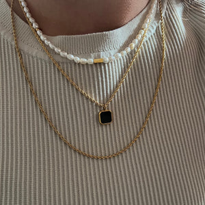 Unisex Gold  Rope Necklace